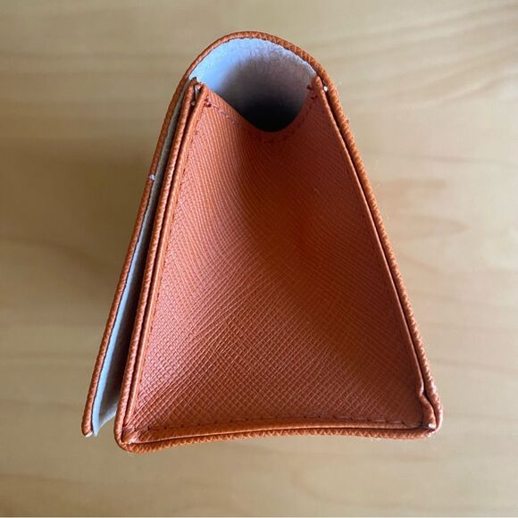 Tory Burch Orange Sunglasses Leather Case Magnetic Closure - Picture 2 of 9